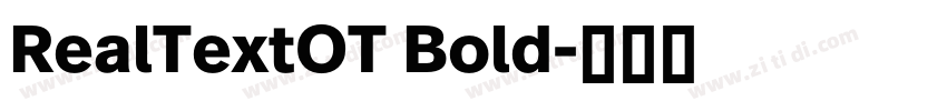RealTextOT Bold字体转换